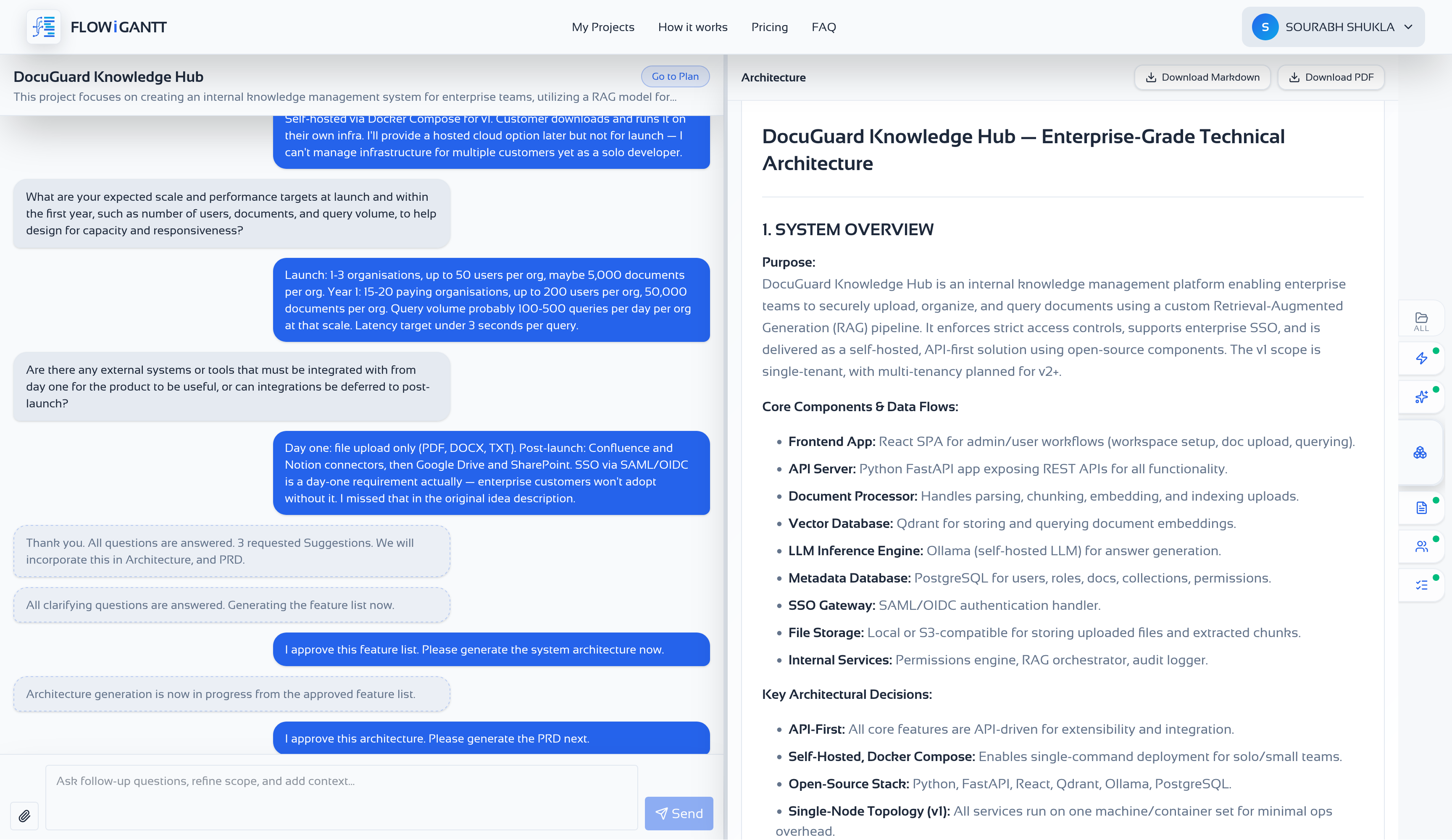 Comparison of solo and enterprise architecture outputs